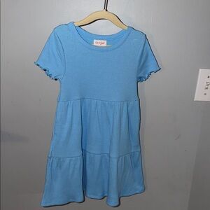 Cat & Jack Light Blue Tiered Kids Dress